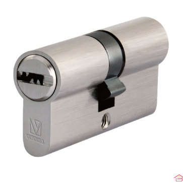 CYLINDRE A CLE A POINTS 30X30MM LAITON VETRA