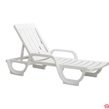 RELAX SUNLOUNGER MALIBU BLANC