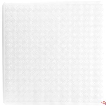 FOND DE BAIGNOIRE BLANC EN CAOUTCHOUC NATUREL 53x53 cm