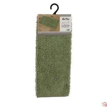 TAPIS POLYESTER 45 X 75CM - VERT KAKI