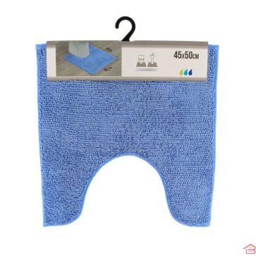TAPIS CONTOUR WC PLOYESTER 45X50CM - CIEL