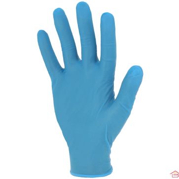 100 GANTS EN NITRILE BLEU LARGE NON POUDRÉS IGOR