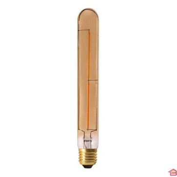 AMPOULE TUBE E27 LED AMBRE 22.5CM 2W