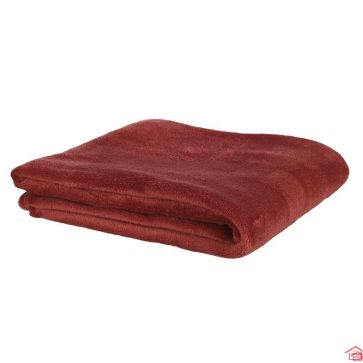 PLAID MICROFIBRE BORDEAUX 125X150CM