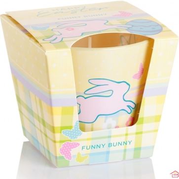 BOUGIE HAPPY EASTER 115 GR FUNNY BUNNY