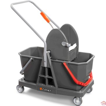 CHARIOT DE MÉNAGE COMET DOUBLE SEAU 63X42X88 CM