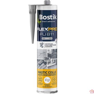 MASTIC-COLLE BOSTIK FLEXPRO PU811 GRIS 300 ML