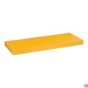 ÉTAGÈRE MURALE JAUNE MOUTARDE 60 CM