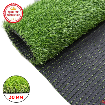 GAZON ARTIFICIEL VERT NATUREL 30 MM – PRIX AU M²