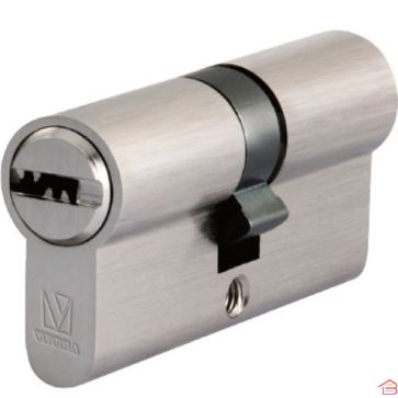 CYLINDRE DE SERRURE DE SÉCURITÉ À POINTS VETRA V2 80 MM 30X50 MM NOIR EN BLISTER