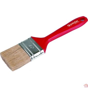 PINCEAU PLAT STANDARD 100 MM EN FIBRES SYNTHÉTIQUES ET NATURELLES AVEC MANCHE PLASTIQUE