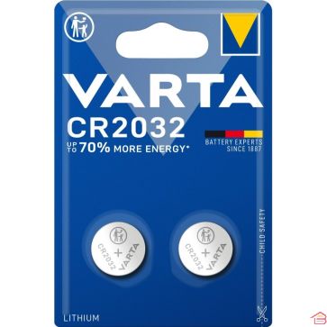PILE BOUTON VARTA CR 2032 ELECTRONICS BLISTER 2