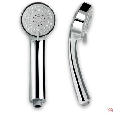 DOUCHETTE BLU CHROMÉE À 3 JETS ANTI-CALCAIRE