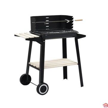 BARBECUE À CHARBON RECTANGULAIRE 83X45 CM