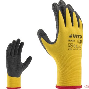 GANTS DE TRAVAIL EN NITRILE ANTIDÉRAPANTS 7'' VITO