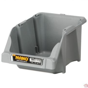 BAC RANGEMENT À BEC GRIS 125X195X90 MM MANO