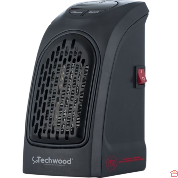 MINI CHAUFFAGE ÉLECTRIQUE CÉRAMIQUE PORTABLE 400 W TECHWOOD TCG 400