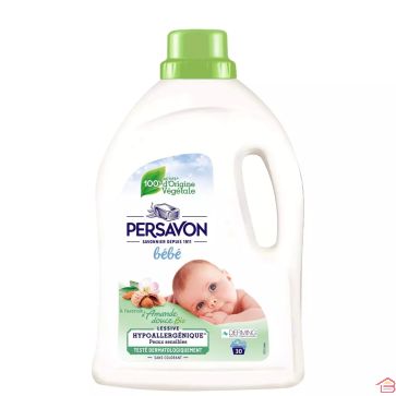 LESSIVE LIQUIDE BÉBÉ AMANDE BIO - 30 LAVAGES PERSAVON