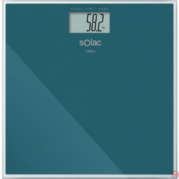 PÈSE-PERSONNE ÉLECTRONIQUE SOLAC ULTRA-PLAT 30X30 CM AVEC AFFICHAGE NUMÉRIQUE