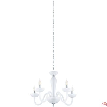 SUSPENSION LUMINAIRE EN ACIER CHROME AVEC ABAT-JOUR EN VERRE SATINÉ DOUBLÉ DE DOUILLE E14
