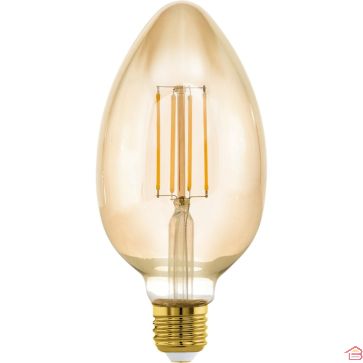AMPOULE E27 LED B80 4W LUMIÈRE JAUNE AMBRÉE 2200K