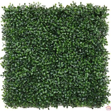 PANNEAU MUR VÉGÉTAL ARTIFICIEL BUIS 50 X 50 CENTIMÈTRES POUR JARDIN ET CLÔTURE