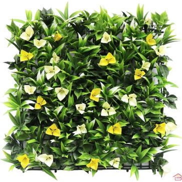 PANNEAU MURAL DE PLANTES ARTIFICIELLES 3D BOUGAINVILLEA 50X50 CM