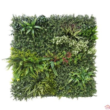 PANNEAU MURAL DE PLANTES ARTIFICIELLES 3D MEADOW 100x100 CM