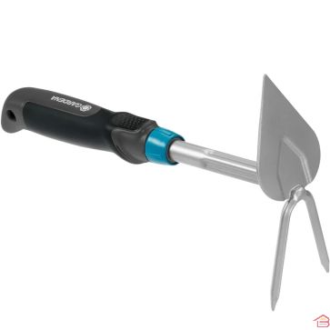 RÂTEAU À FLEURS À DEUX DENTS AVEC POIGNÉE ERGONOMIQUE EN ACIER ANTI-CORROSION GARDENA COMFORT