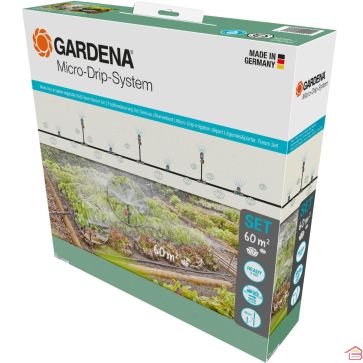 KIT D’INITIATION POUR IRRIGATION DE POTAGER ET MASSIF JUSQU’À 60 M CARRÉS GARDENA