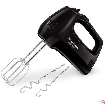 BATTEUR QUICKMIX 300W 5VITESSES+TURBO NOIR MOULINEX