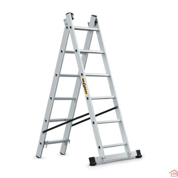 ÉCHELLE MULTIFONCTIONNELLE EN ALUMINIUM 2/6 ÉTAPES BASIC DRABEST