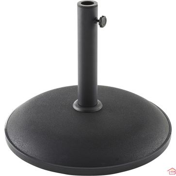 SOCLE DE PARASOL ROND EN BÉTON 25 KG NOIR
