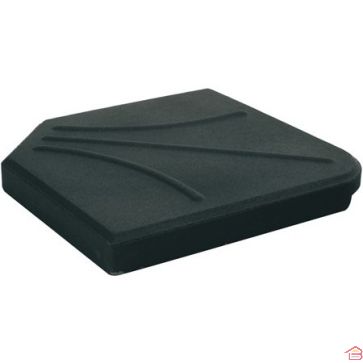 DALLE DE PARASOL EN BÉTON NOIR 25 KG POUR BASE MODULAIRE EXTÉRIEURE