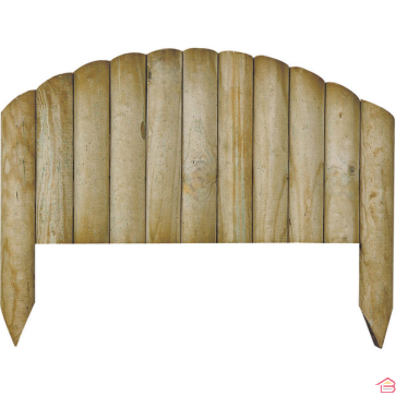 BORDURE EN ARQUE À PLANTER EN BOIS BOCAGE 2.5X55X40 CM