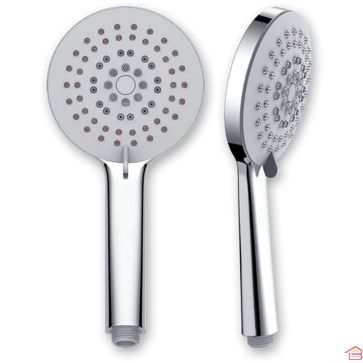 DOUCHETTE TECH CHROMÉE 118 MM À 5 JETS ANTI-CALCAIRE