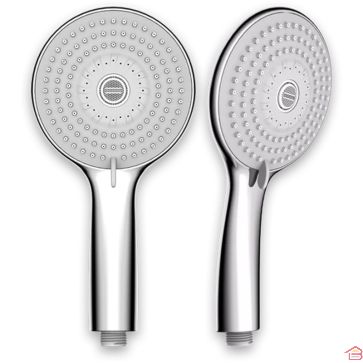 DOUCHETTE SOFT CHROMÉE 125 MM À 6 JETS ANTI-CALCAIRE