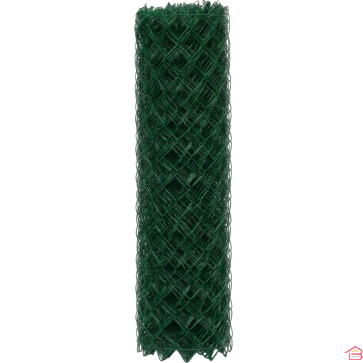 GRILLAGE PLASTIFIÉ VERT SIMPLE TORSION MAILLE 50 MM 1.5X25 M