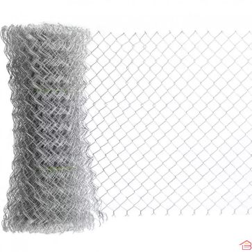 GRILLAGE GALVANISE GRIS SIMPLE TORSION MAILLE 50 MM 1.5X25 M