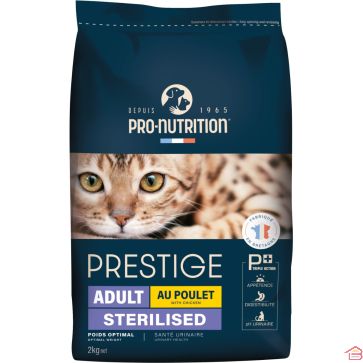 CROQUETTES PRESTIGE ADULT CHAT STERILIZED AU POULET 2 KG