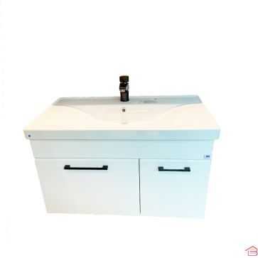 MEUBLE DE SALLE DE BAIN EN PVC LOTUS 80 CM BLANC