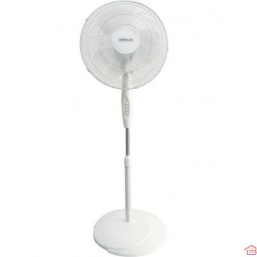 VENTILATEUR SUR PIED BLANC 40 CM 45 W 3 LAMES 3 VITESSES OSCILLANT KRÖHLER
