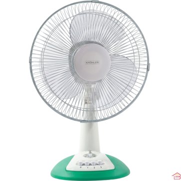 VENTILATEUR SUR TABLE AVEC MINUTEUR DIAMÈTRE 35 CM 40 W 3 LAMES 3 VITESSES KRÖHLER