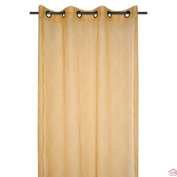 VOILAGE SPRINGFIELED MOUTARDE 140X260 CM