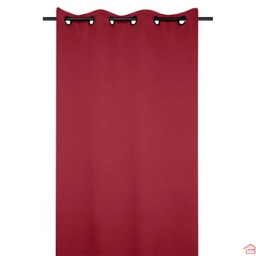 RIDEAU NOTTE OCCULTANT ROUGE 135X250 CM