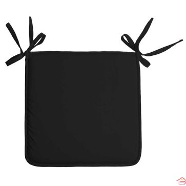 GALETTE DE CHAISE NOIRE 38X30 CM