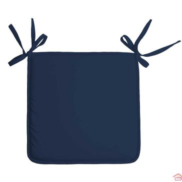 GALETTE DE CHAISE PÉTROLE 38X38 CM