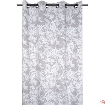 RIDEAU OCCULTANT ABU NATUREL 135 X 260 CM AVEC ŒILLETS MÉTALLIQUES EN POLYESTER
