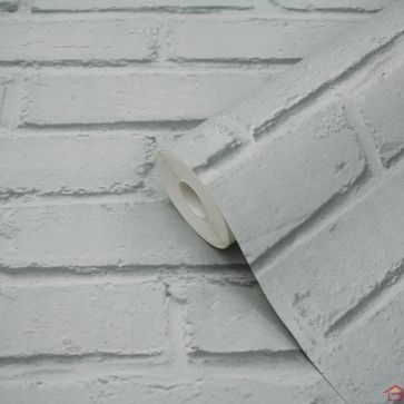 PAPIER PEINT BRIQUE GRISE
