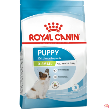 ALIMENT SEC COMPLET CROQUETTES POUR CHIOT DE TRÈS PETITE RACE ROYAL CANIN X SMALL PUPPY 500 GR